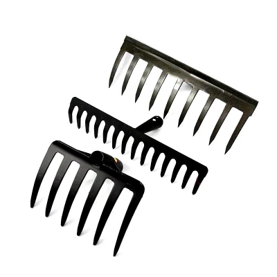 3 Teeth Black Color Farming Rake Garden Rake Hand Rake